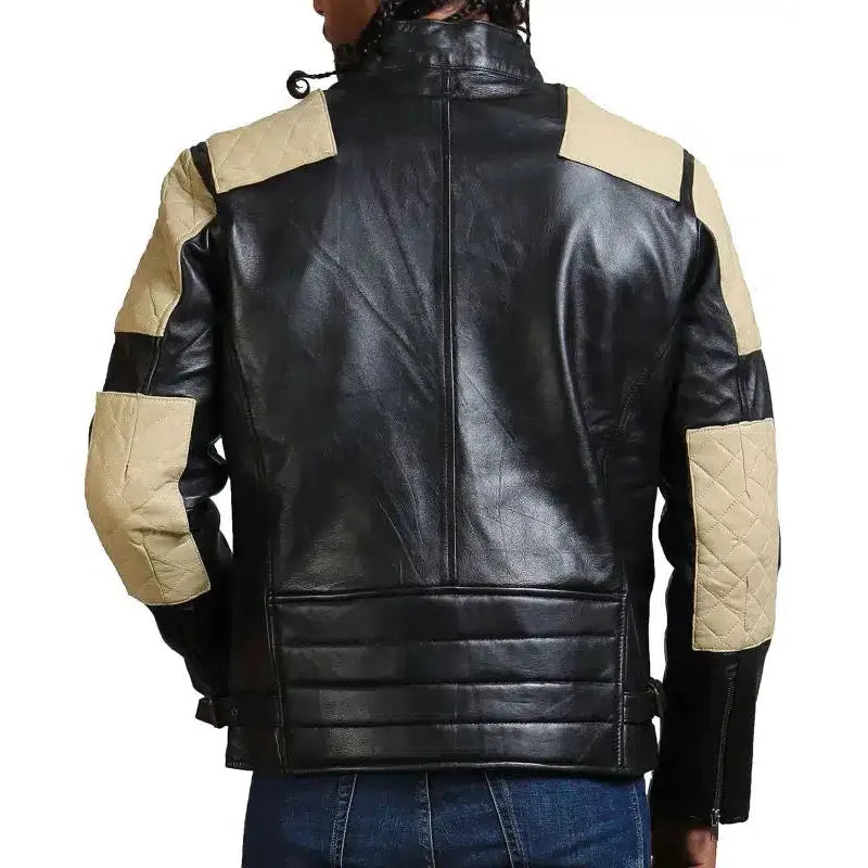 Biker leather jacket for men
