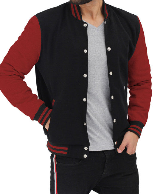 Baseball style varsity jacket
