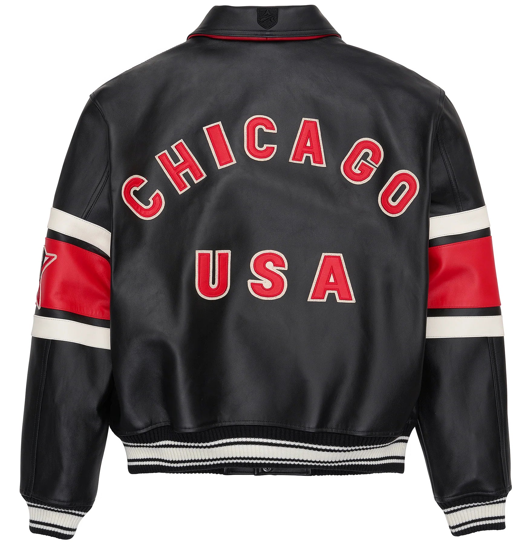 Premium leather Chicago jacket
