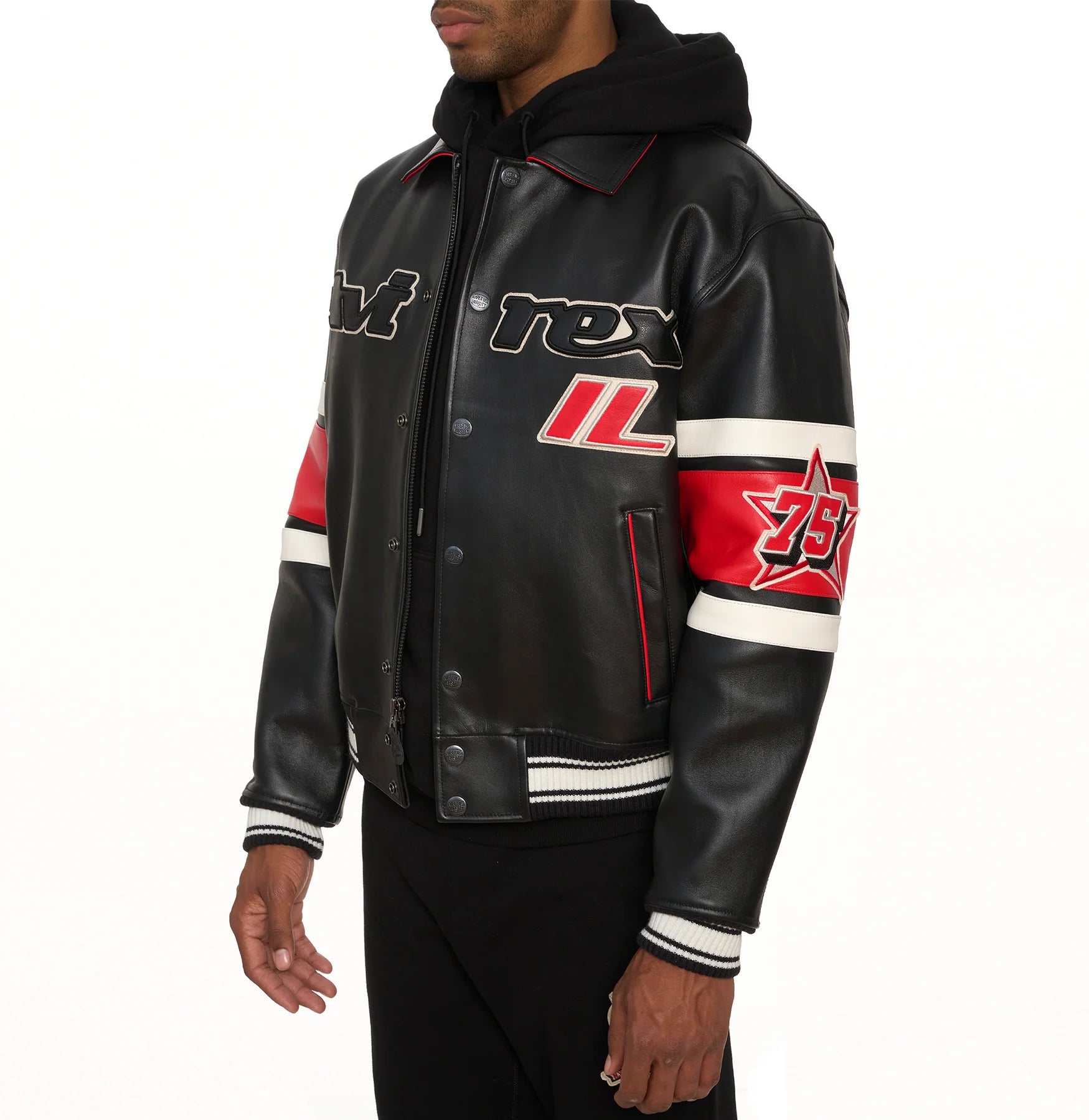 Avirex jacket with Chicago design
