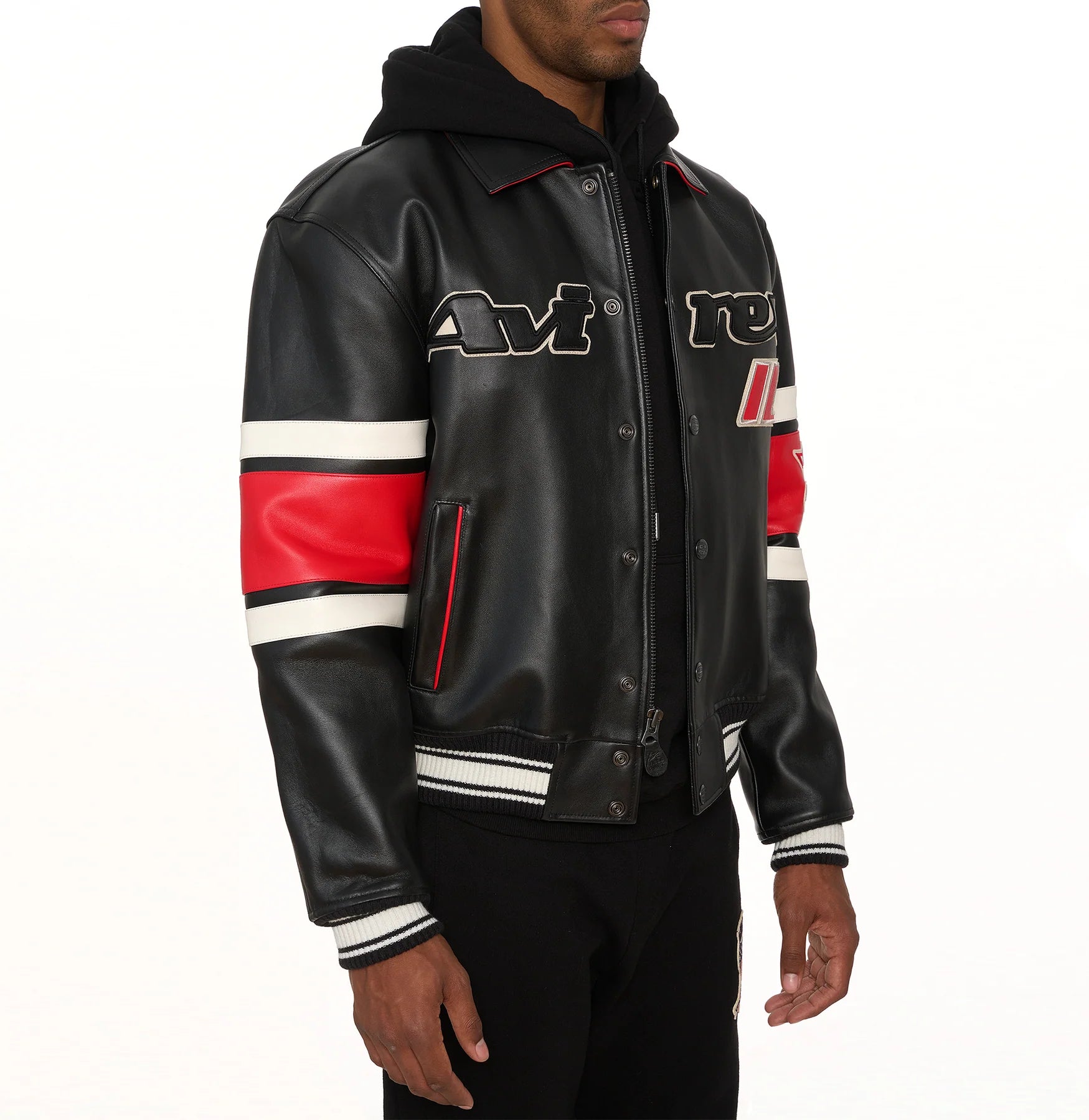 Men’s black and red Chicago jacket
