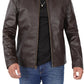 Parrish Dark Brown Leather Jacket
