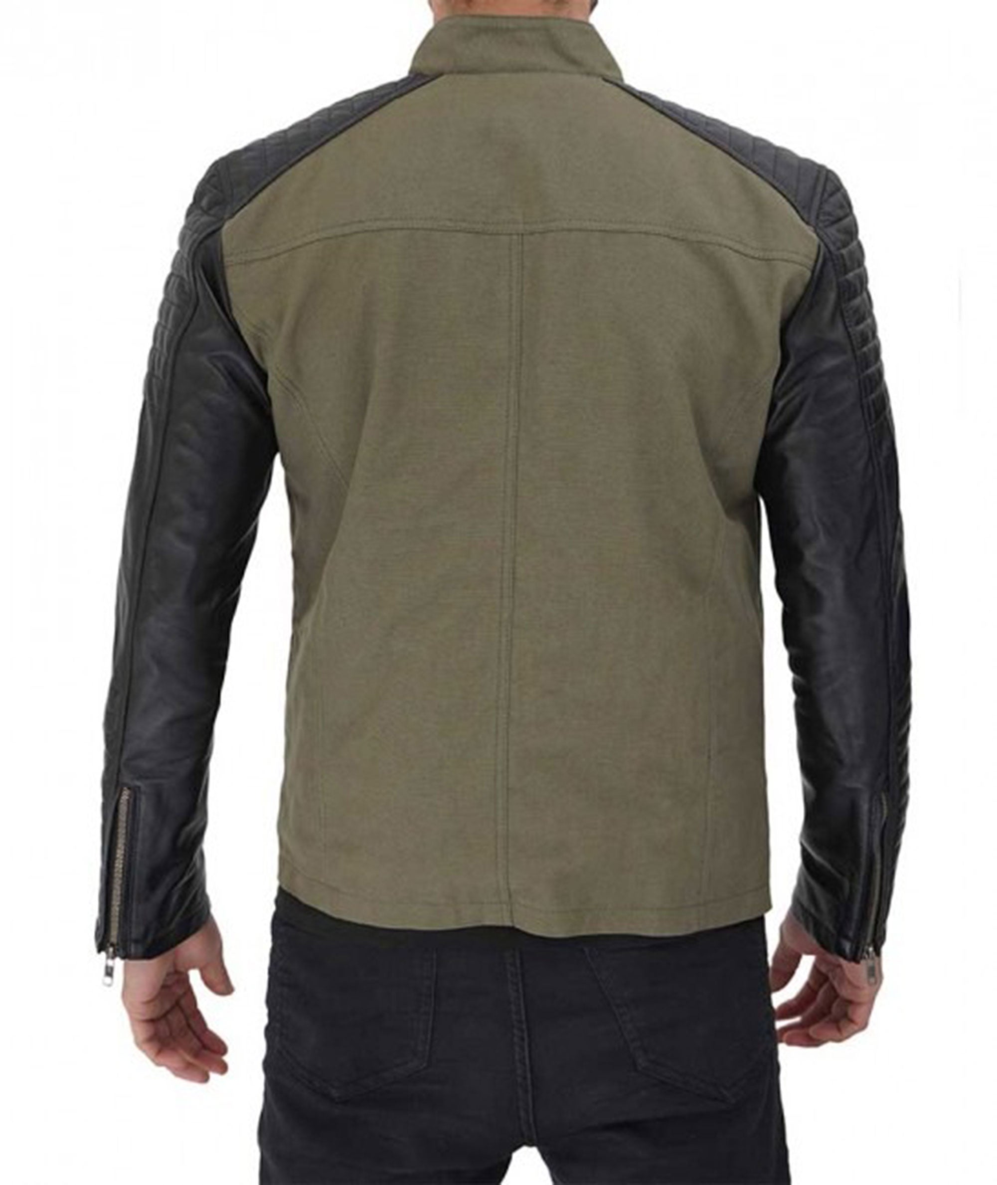 Men's cafe racer leather jacket
