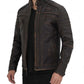 Brown leather jacket for men
