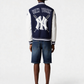 MLB New York Yankees Mashup Men's Rib Wool Varsity Jacket