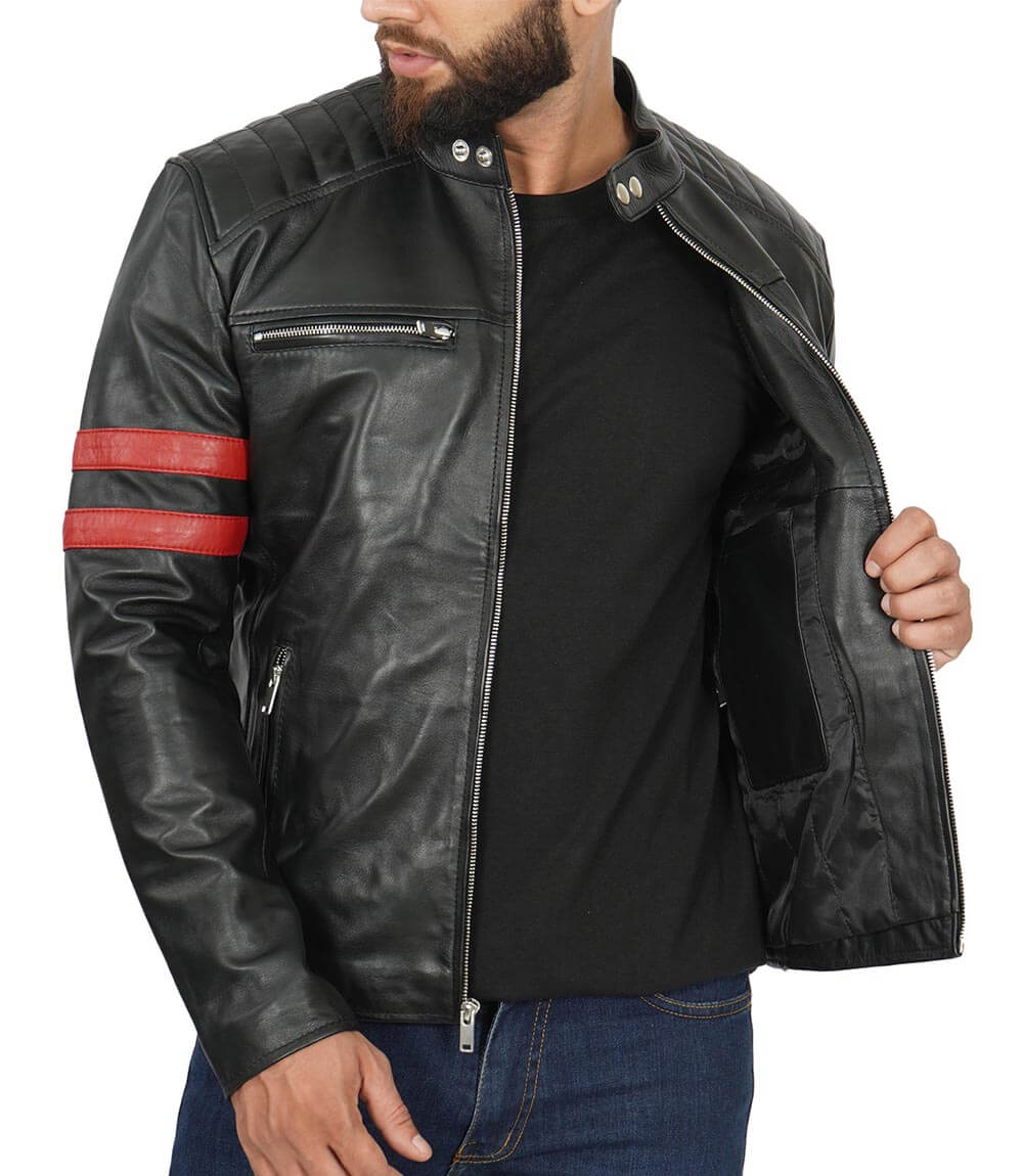 Cafe Racer leather jacket for men
