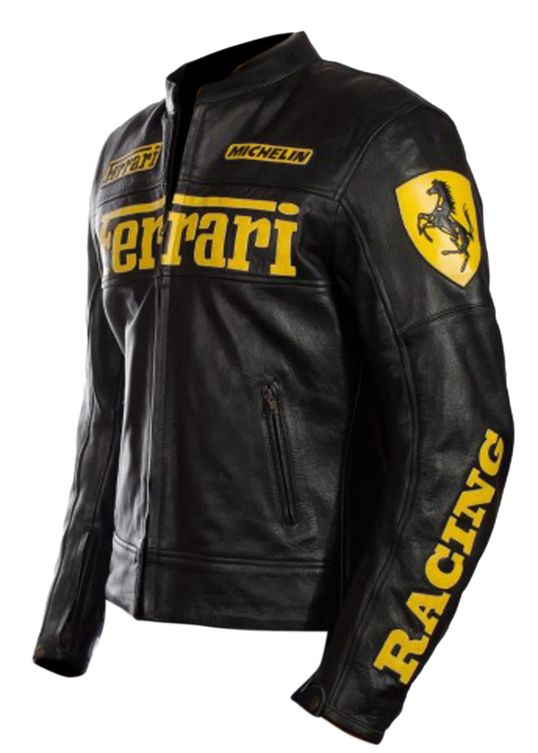 Ferrari leather racing jacket for bikers
