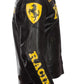 Premium black leather Ferrari jacket
