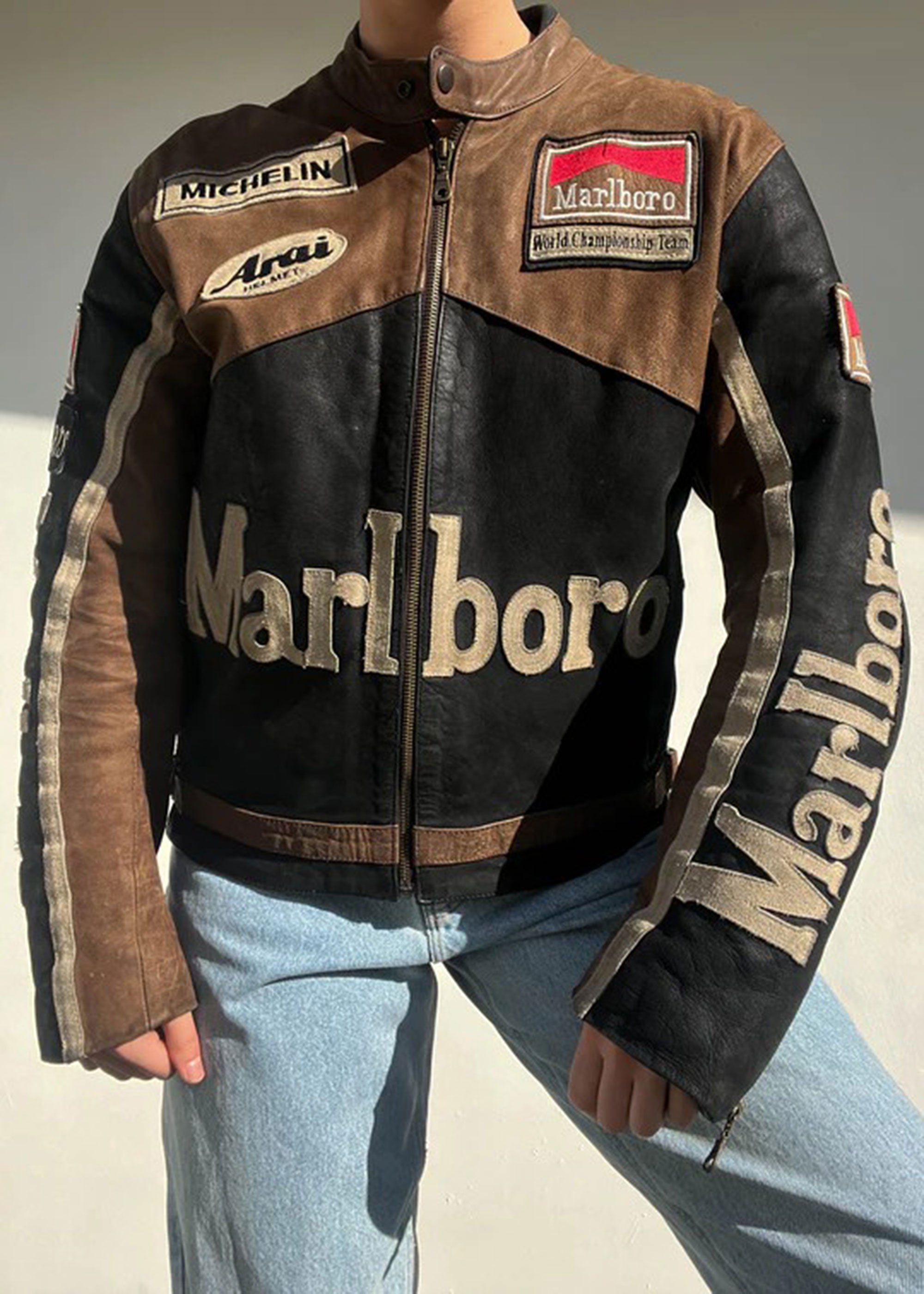 Vintage Marlboro Racing leather jacket
