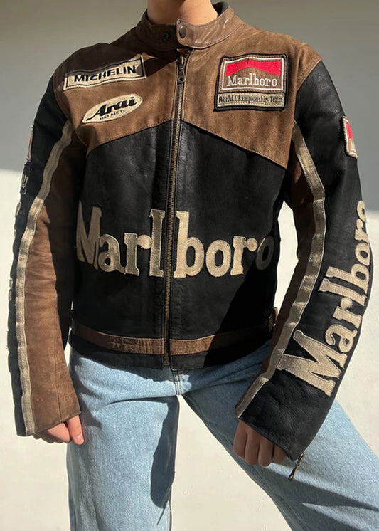 Vintage Marlboro Racing leather jacket
