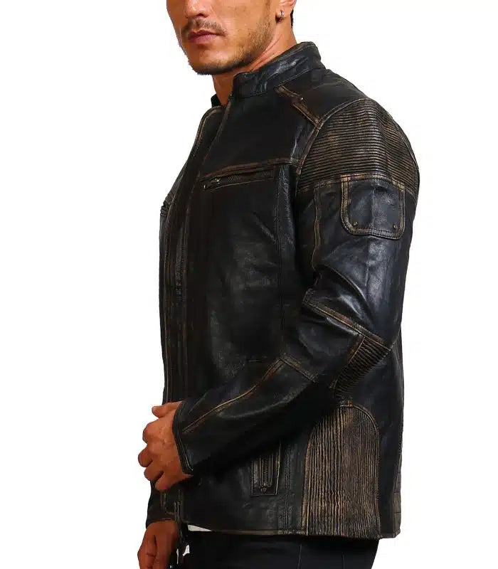 Vintage cowhide leather jacket
