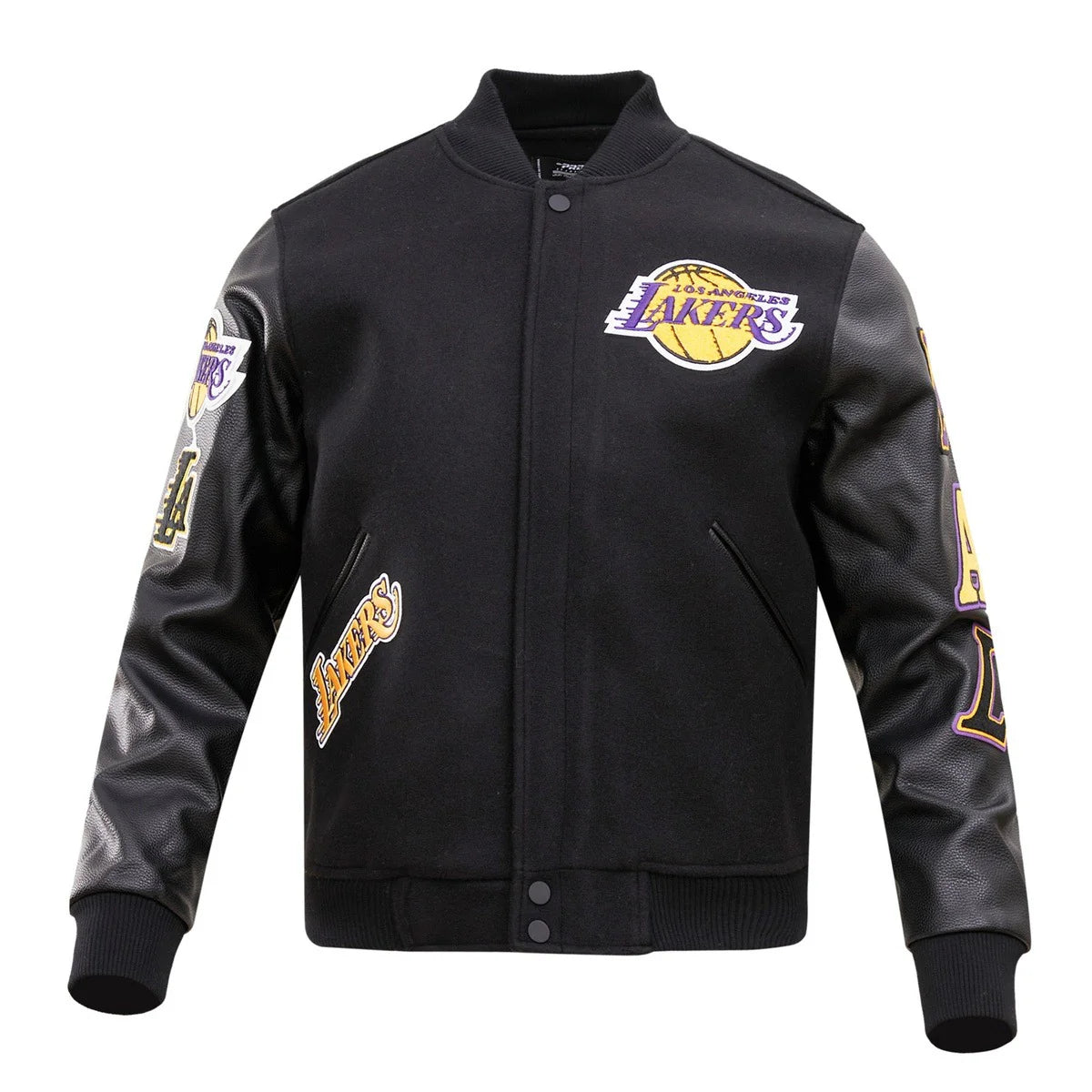 Lakers logo varsity jacket
