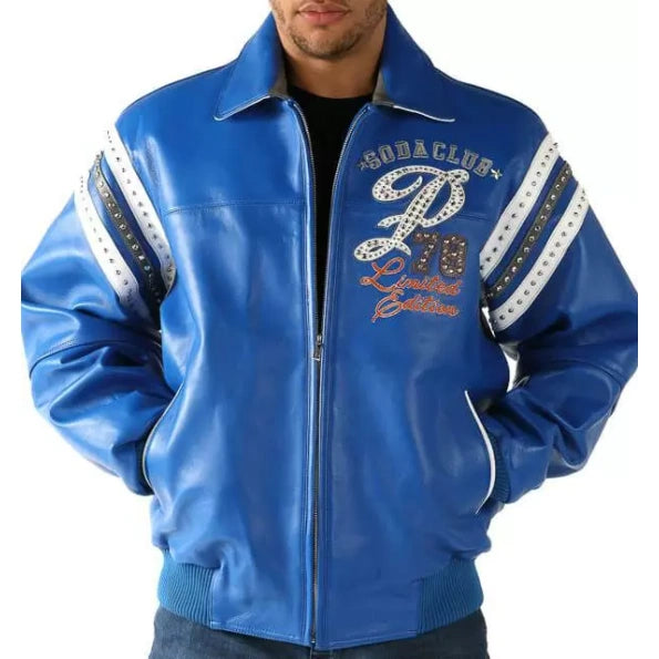 Pelle Pelle Blue Soda Club jacket
