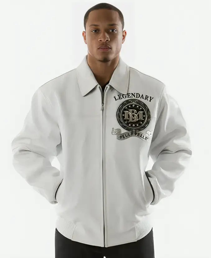 Pelle Pelle Men’s White Legendary Jacket
