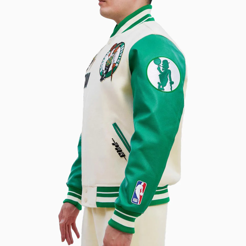 Celtics rib varsity jacket
