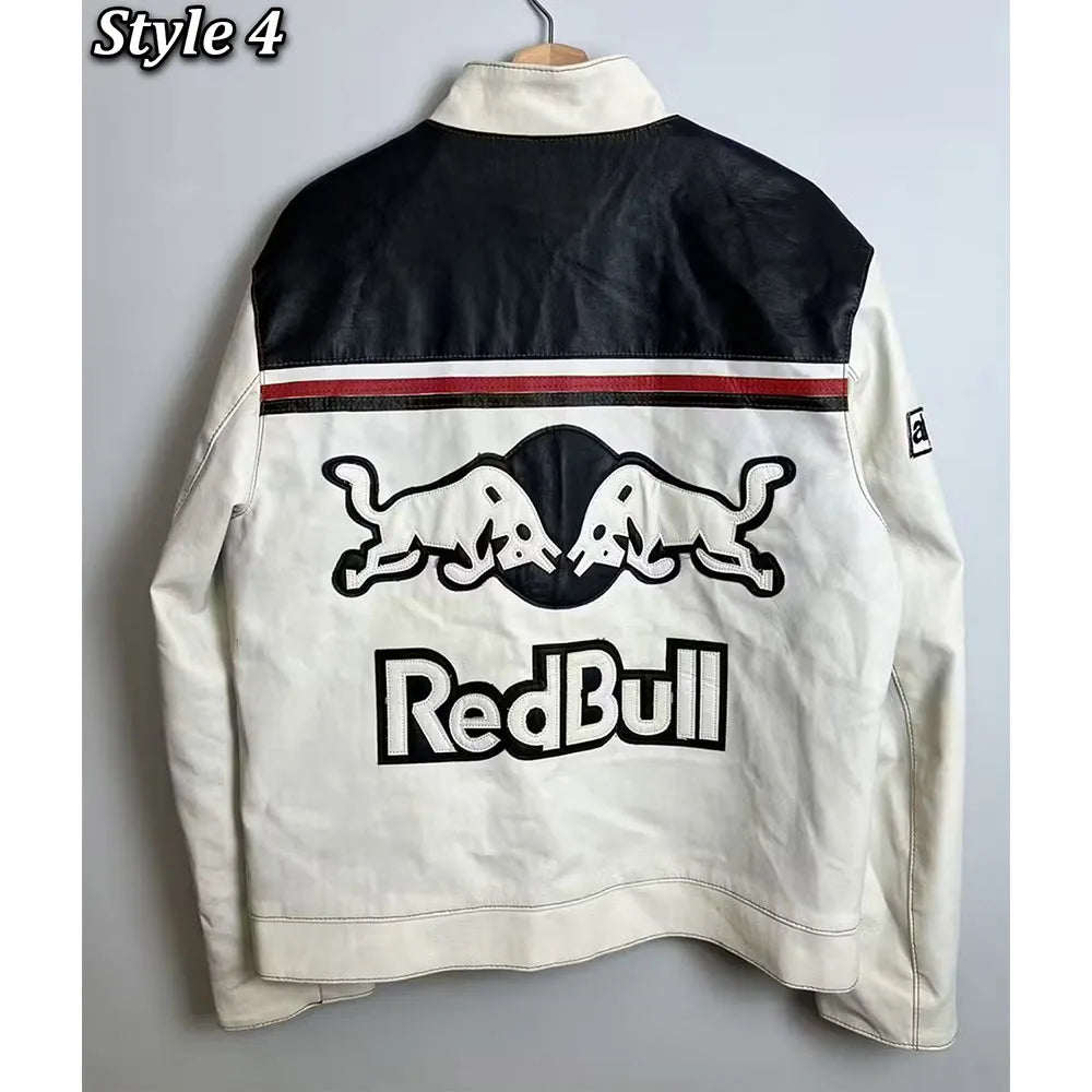Racing team leather jacket

