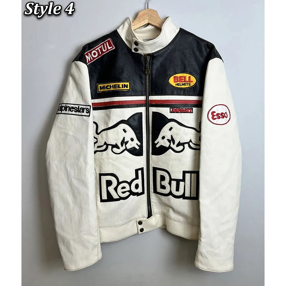 Motorcycle fashion leather jacket

