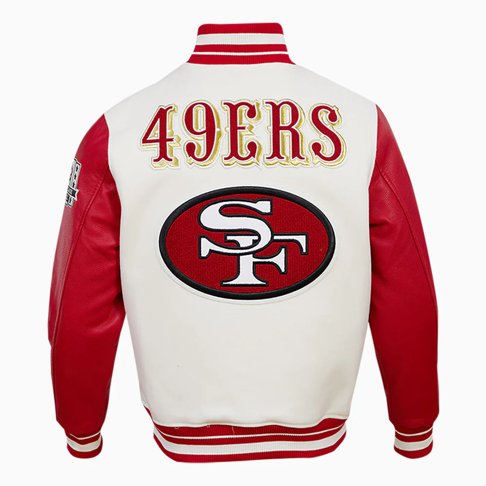 49ers NFL varsity jacket
