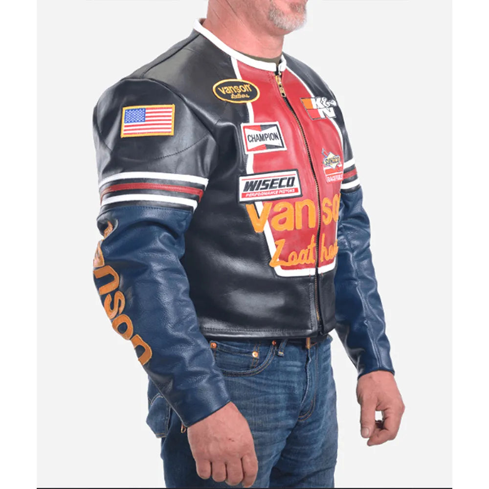 Premium motorcycle leather jacket
