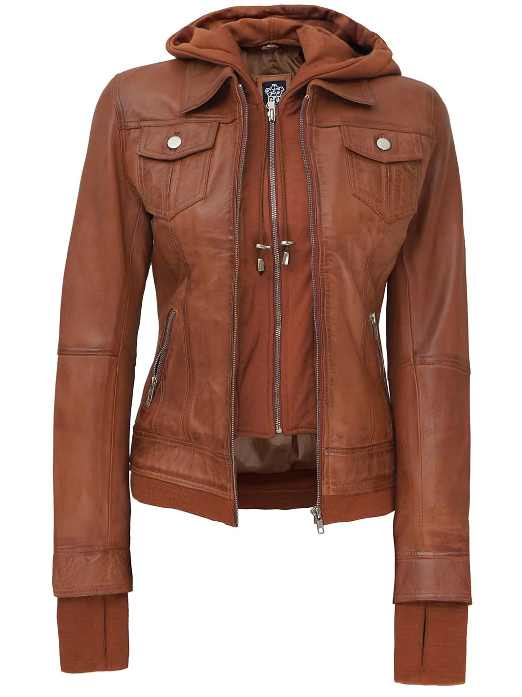 Women’s casual leather jacket
