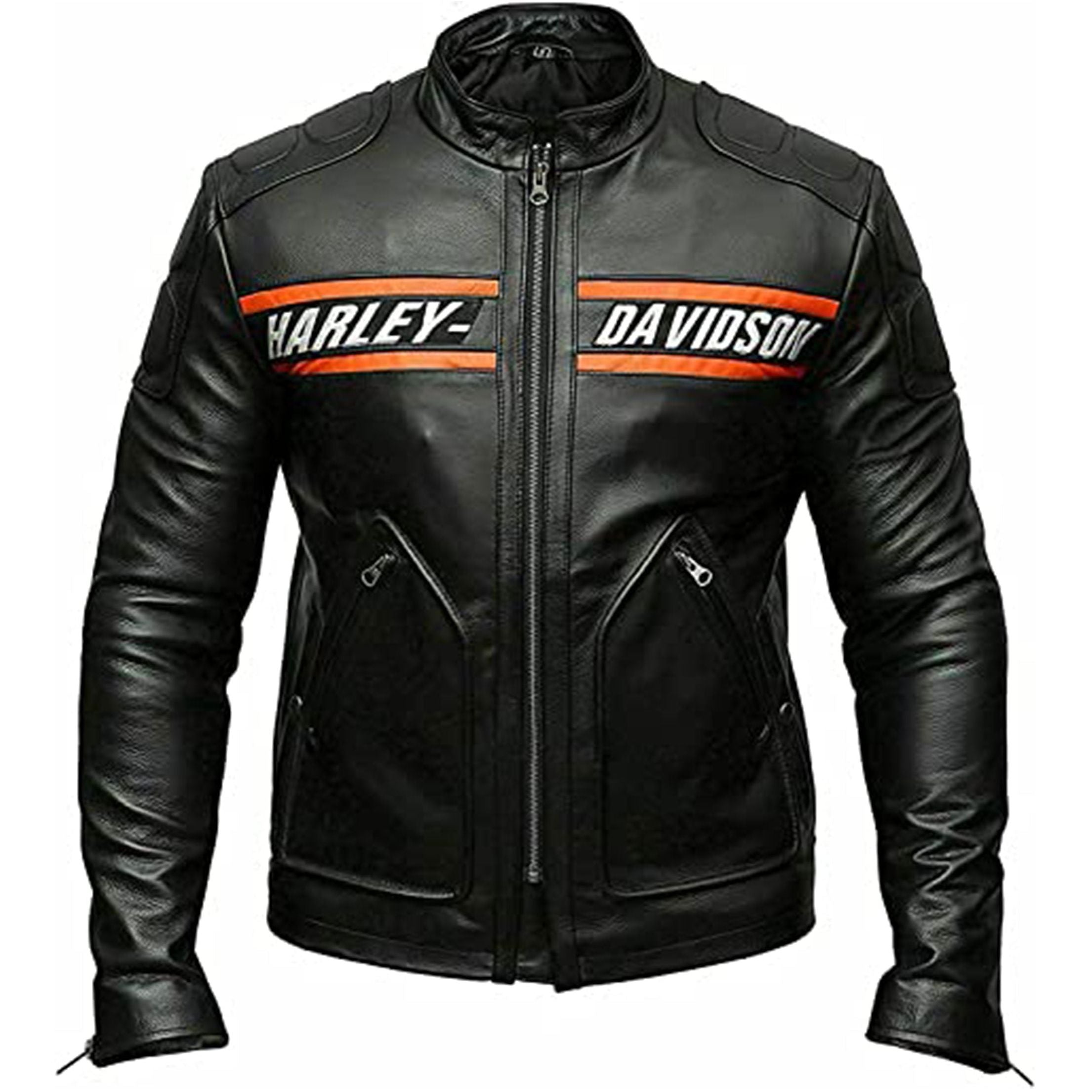 Motorcycle leather jacket for men
